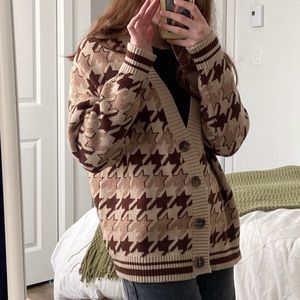 Brown cardigan